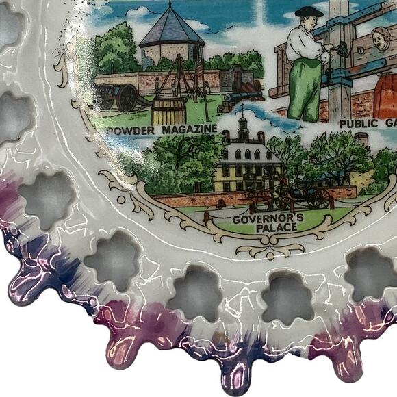 Vintage WILLIAMSBURG Landmarks Collectible Souvenir 8" Plate Decor Memorabilia - Picture 3 of 7